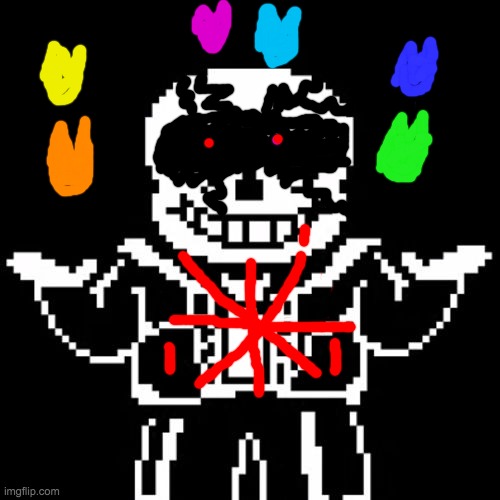 sans phase 6 | image tagged in sans | made w/ Imgflip meme maker