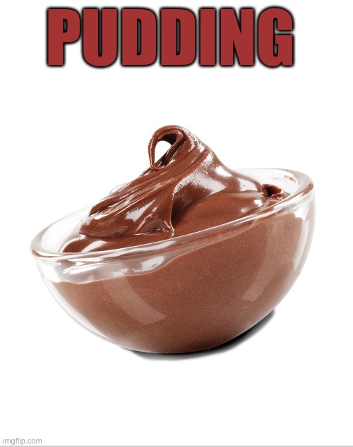 Pudding | PUDDING | image tagged in pudding,surrealism,surreal,unexpected,stupid people,i dont know | made w/ Imgflip meme maker