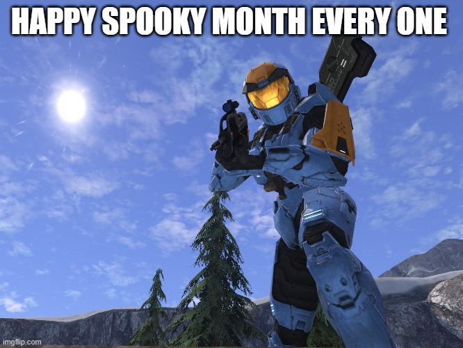 happy spooky month | HAPPY SPOOKY MONTH EVERY ONE | image tagged in demonic penguin halo 3 | made w/ Imgflip meme maker