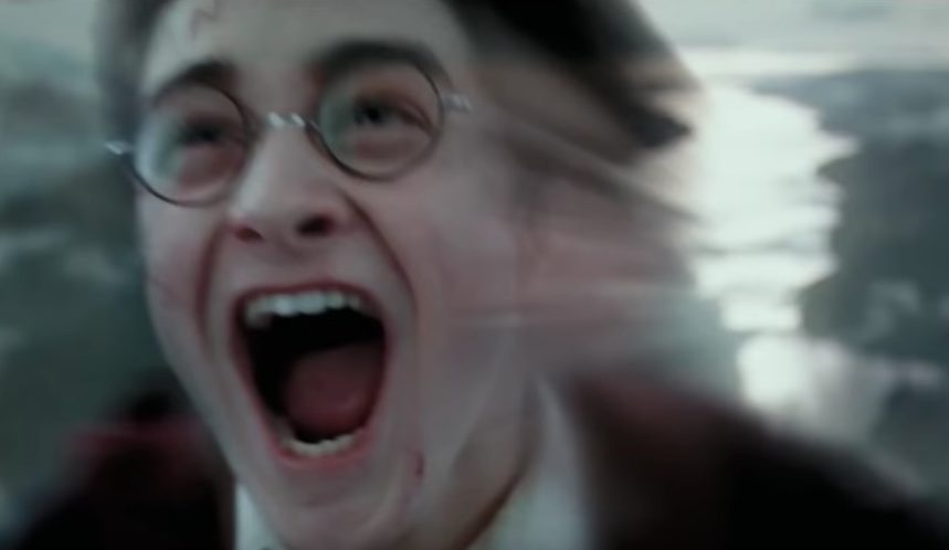 Harry Potter screaming Blank Meme Template