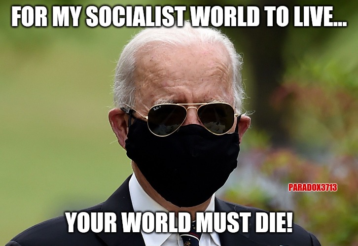 Will you vote against your prosperity? | FOR MY SOCIALIST WORLD TO LIVE... PARADOX3713; YOUR WORLD MUST DIE! | image tagged in memes,politics,joe biden,kamala harris,election 2020,donald trump | made w/ Imgflip meme maker