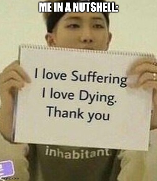 ME IN A NUTSHELL: | made w/ Imgflip meme maker