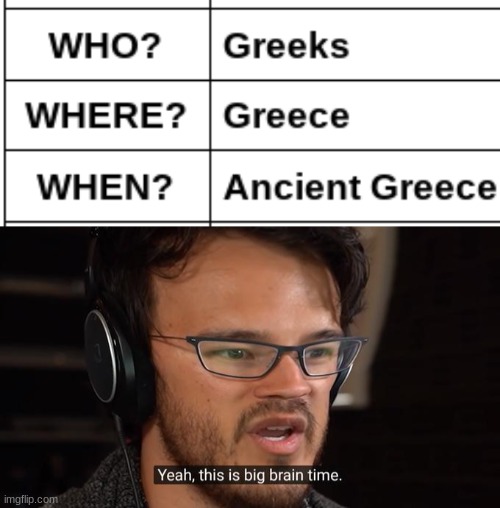 Greece | image tagged in yeah this is big brain time,funny,meme | made w/ Imgflip meme maker