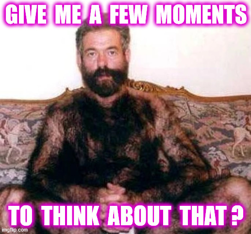 GIVE  ME  A  FEW  MOMENTS TO  THINK  ABOUT  THAT ? | made w/ Imgflip meme maker