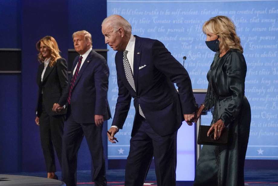 Joe & Jill Biden debate Blank Meme Template