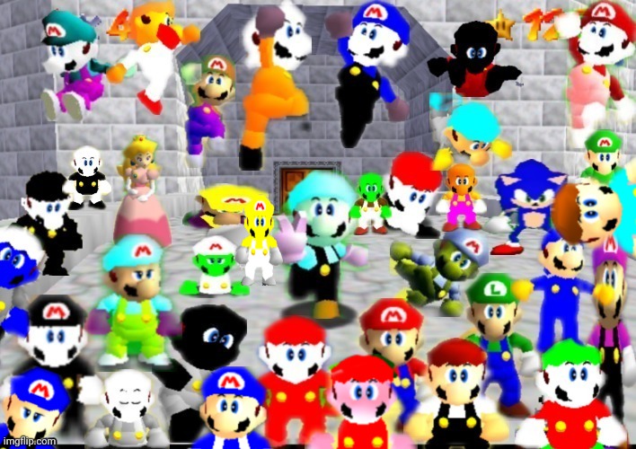 Everyone is here 4 | image tagged in memes,funny,mario | made w/ Imgflip meme maker