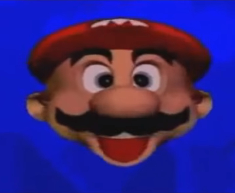 High Quality Mario type head Blank Meme Template