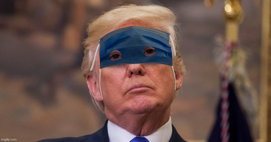 Trump Mask | image tagged in trump mask | made w/ Imgflip meme maker