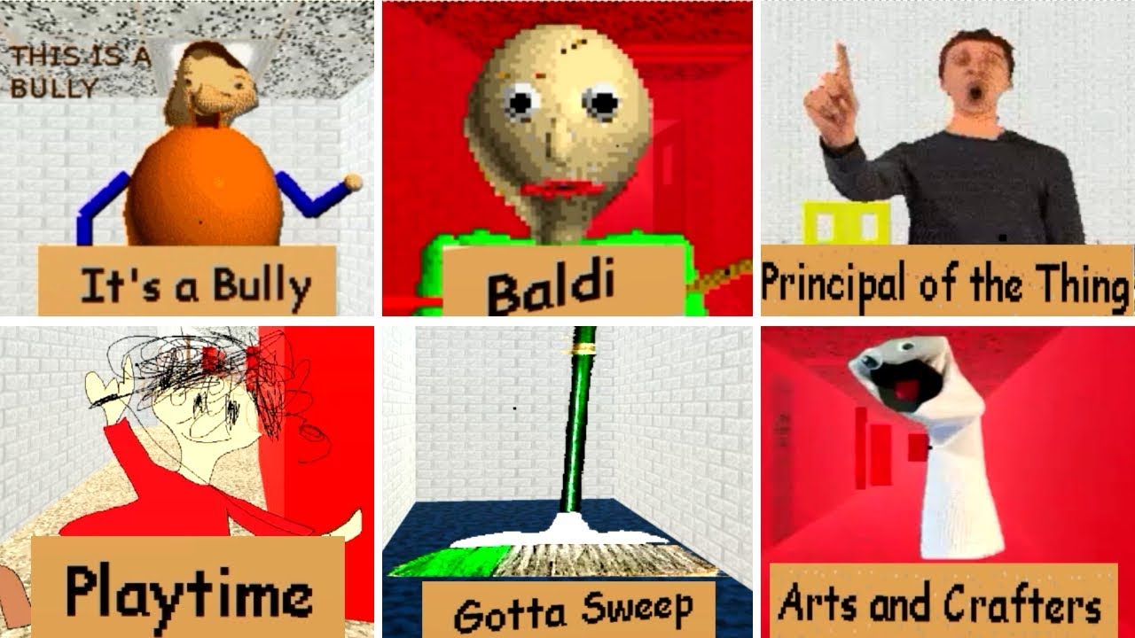 High Quality Baldi's basics Blank Meme Template