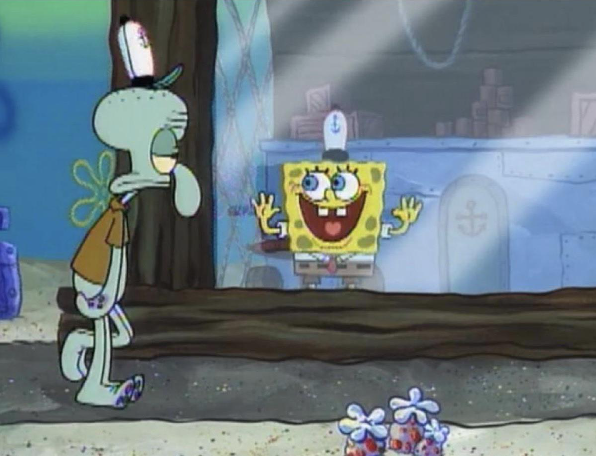 Spongebob and Squidward Blank Meme Template