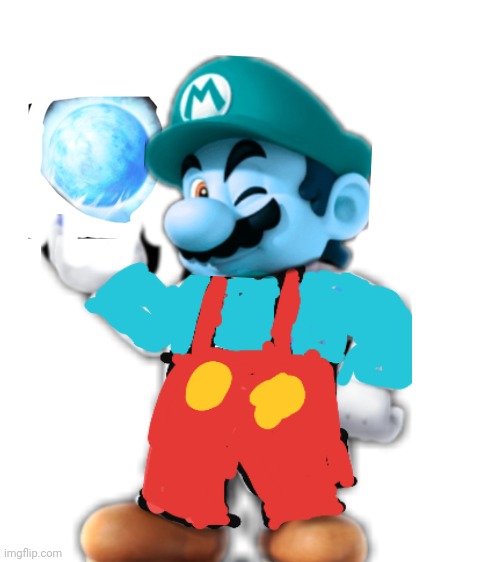 image tagged in blank white template,memes,ice,mario | made w/ Imgflip meme maker