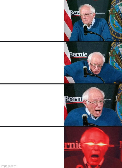 Bernie Sanders reaction (nuked) | image tagged in bernie sanders reaction nuked | made w/ Imgflip meme maker