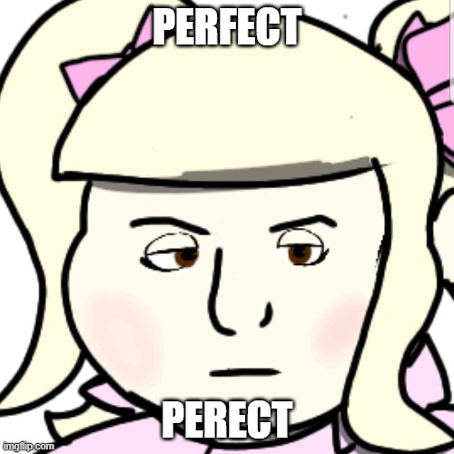 perfect | PERFECT; PERECT | image tagged in custom template | made w/ Imgflip meme maker