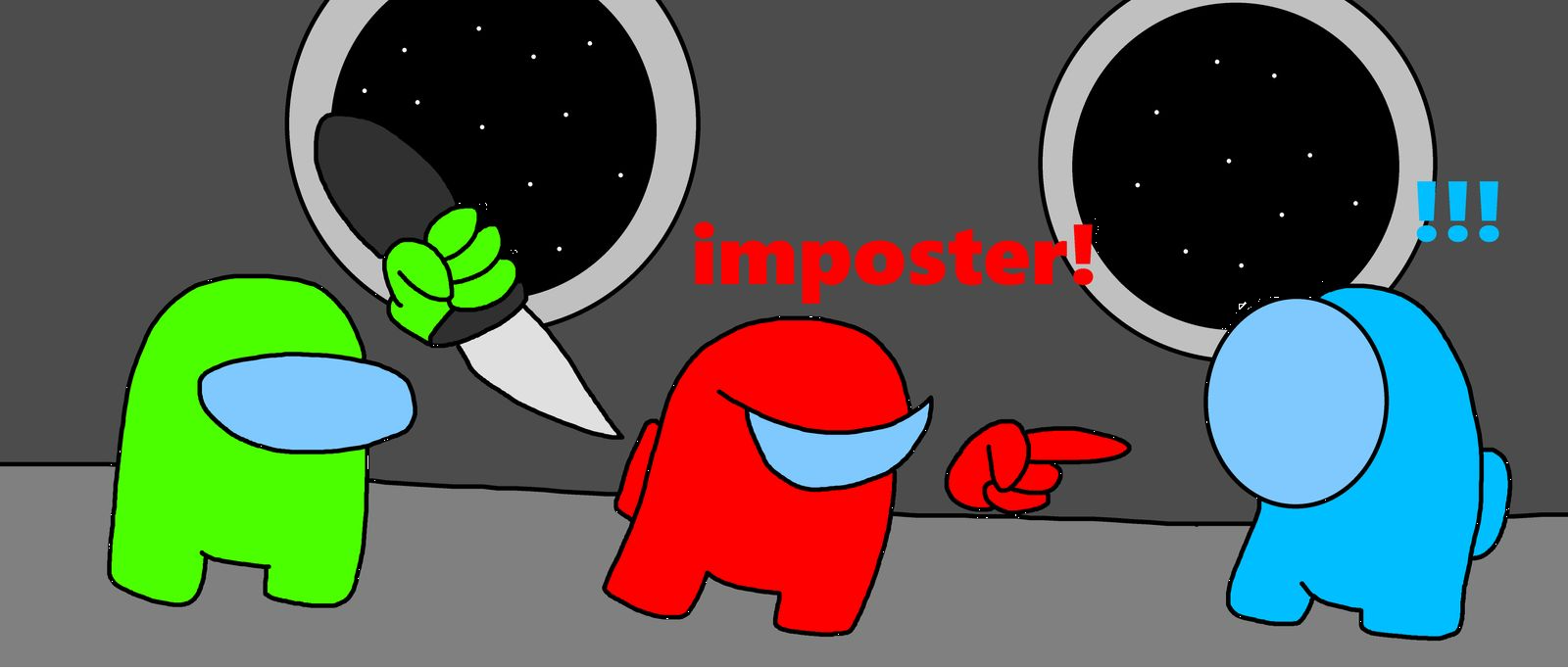 among us impostor Blank Meme Template