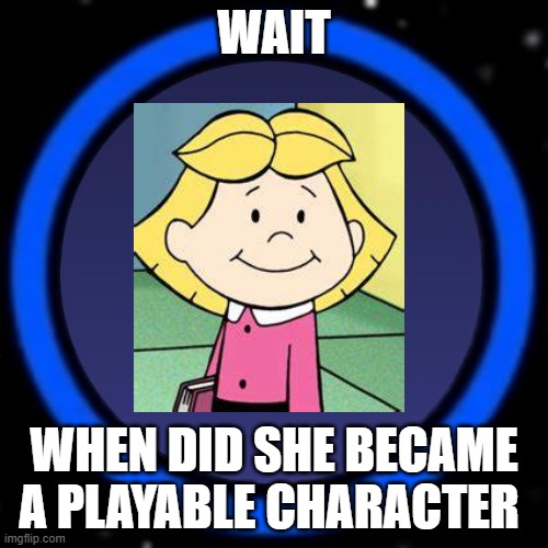 Emily in Lego starwars | WAIT; WHEN DID SHE BECAME A PLAYABLE CHARACTER | image tagged in lego star wars icon,cliffordthebigreddog | made w/ Imgflip meme maker