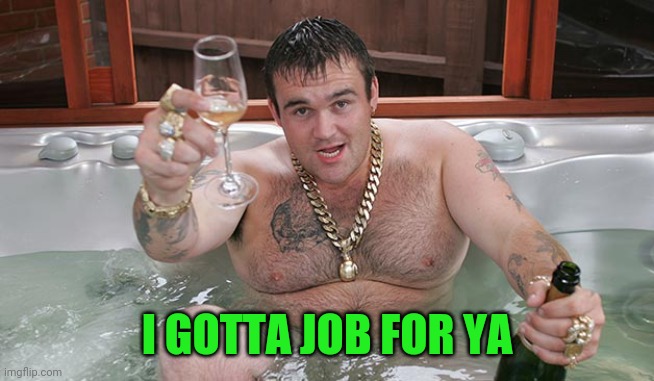 Mikey | I GOTTA JOB FOR YA | image tagged in mikey | made w/ Imgflip meme maker