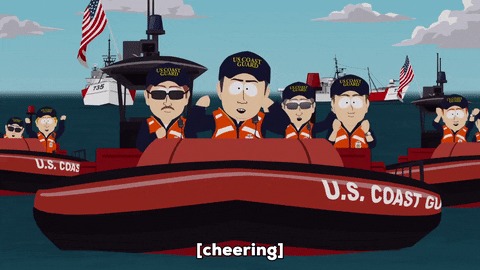 High Quality Coast Guard - South Park Style Blank Meme Template