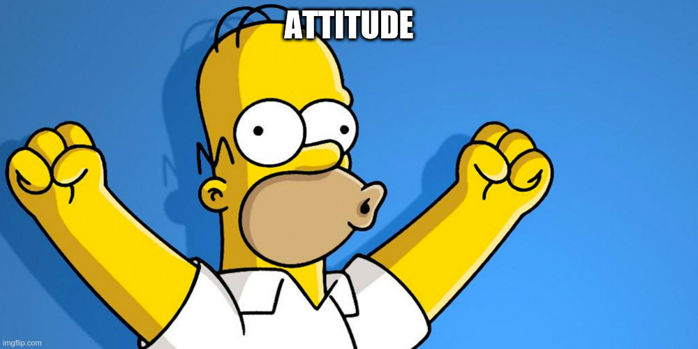 Woo Hoo | ATTITUDE | image tagged in woo hoo | made w/ Imgflip meme maker