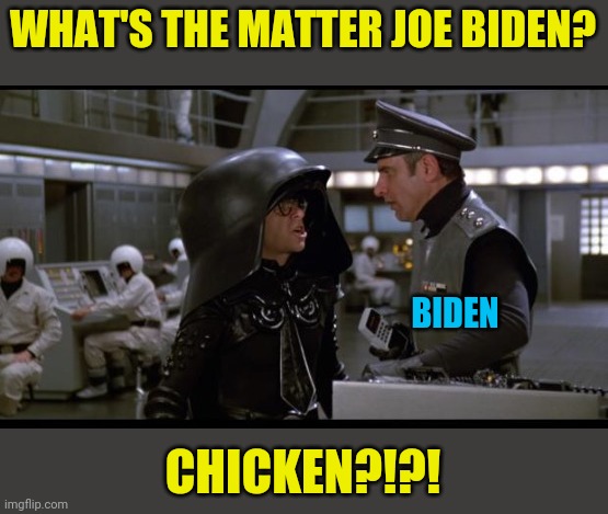 WHAT'S THE MATTER JOE BIDEN? CHICKEN?!?! BIDEN | made w/ Imgflip meme maker