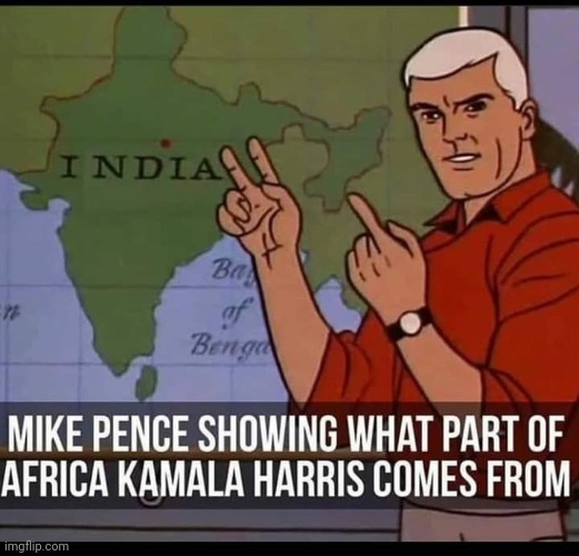 Mike Pence schools fake black woman. | image tagged in mike pence,kamala harris | made w/ Imgflip meme maker