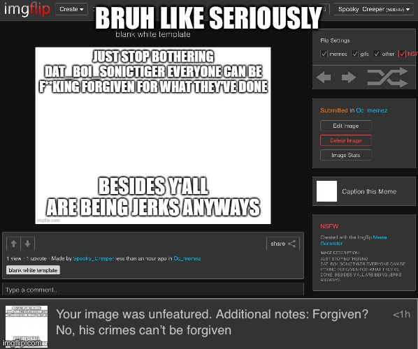 Idk where else to put this | BRUH LIKE SERIOUSLY | made w/ Imgflip meme maker