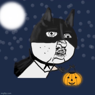Y u no Halloween Blank Meme Template