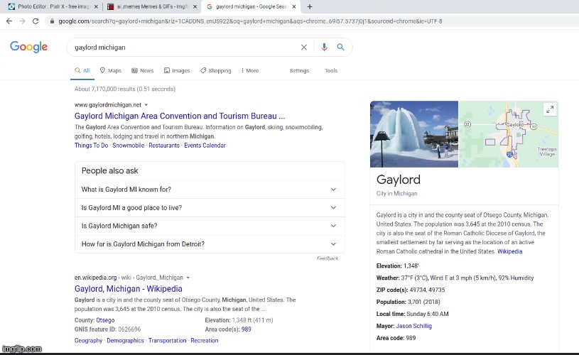 The wonderful town of gaylord | made w/ Imgflip meme maker