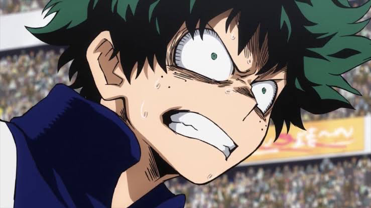 Deku triggered Blank Meme Template