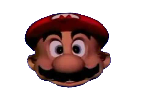High Quality Mario head Blank Meme Template