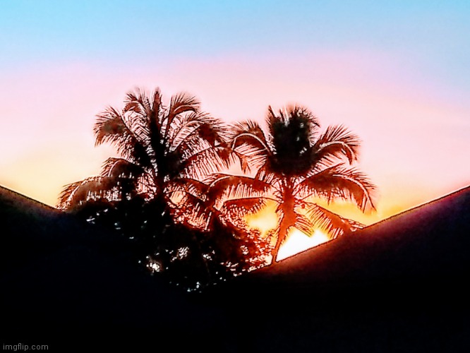 Sunset over my house yesterday | made w/ Imgflip meme maker