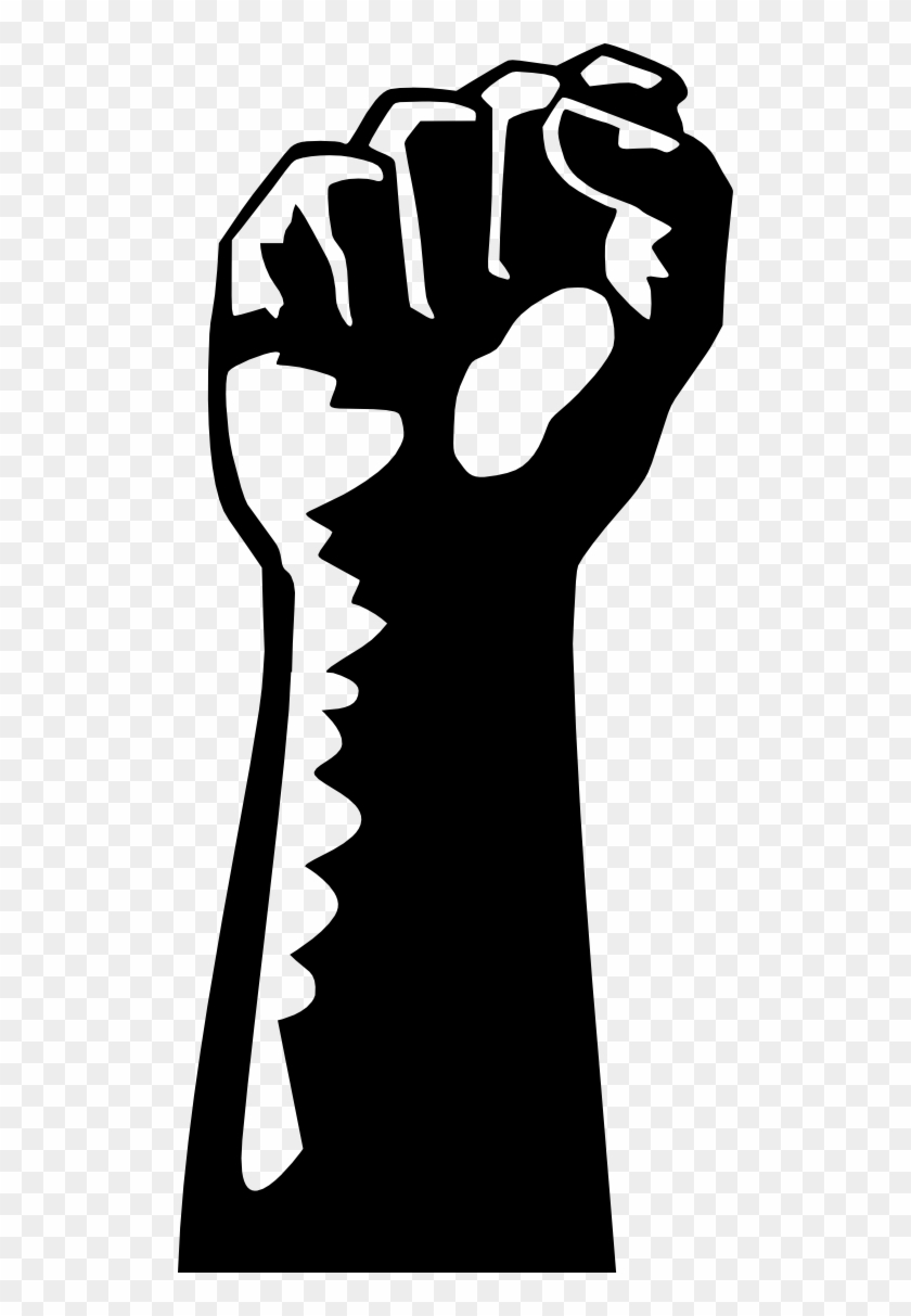 Black power fist BLM Blank Meme Template