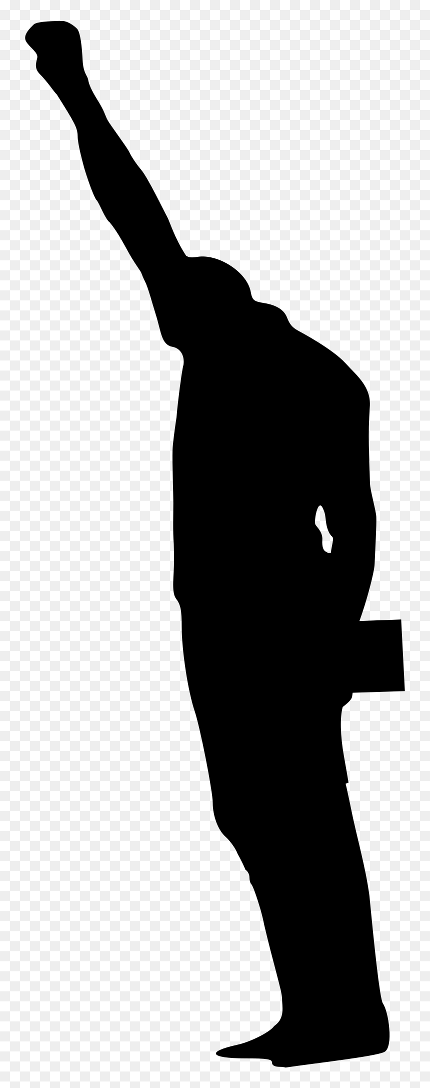High Quality Black power olympic protestor silhouette Blank Meme Template