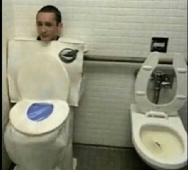 Toilet disguise Blank Meme Template