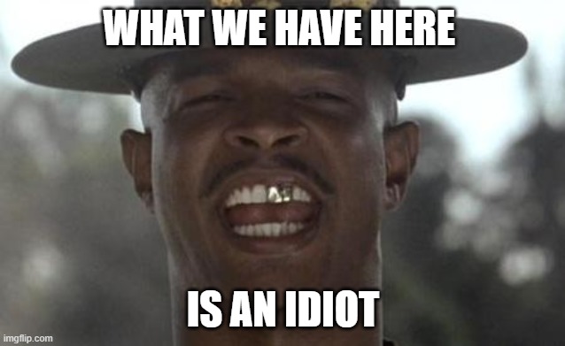 Major payne | WHAT WE HAVE HERE IS AN IDIOT | image tagged in major payne | made w/ Imgflip meme maker