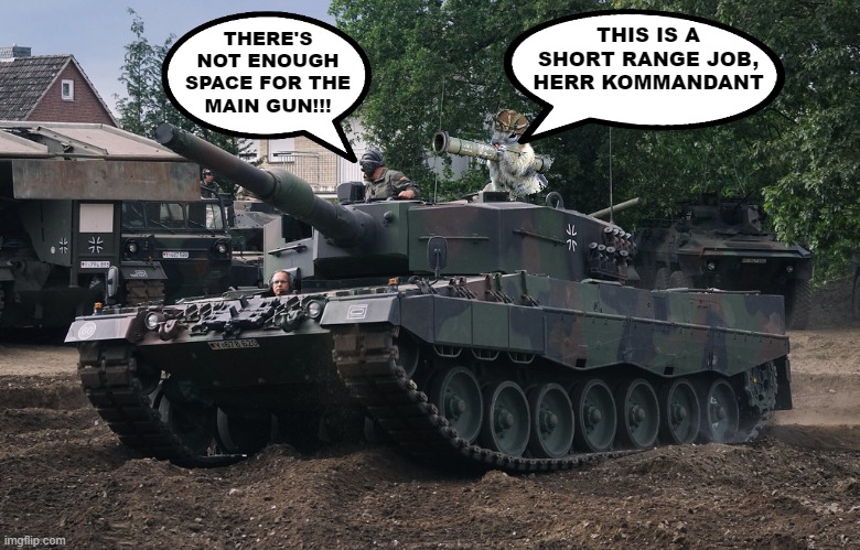 Sven Andreas Lamprecht - The Wizard of Goslar | THIS IS A
SHORT RANGE JOB,
HERR KOMMANDANT; THERE'S
NOT ENOUGH
SPACE FOR THE
MAIN GUN!!! | image tagged in bazooka squirrel,funny,army,tank,memes,german | made w/ Imgflip meme maker