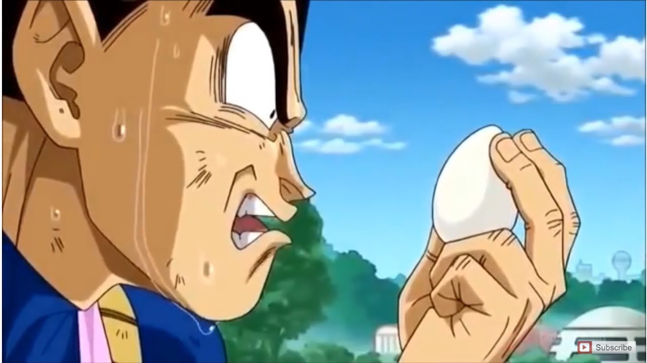 Vegeta Cracks Egg Blank Meme Template