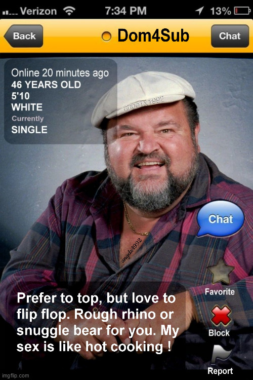 image tagged in grindr,lgbtq,dom deluise,dating apps,bdsm,online dating | made w/ Imgflip meme maker