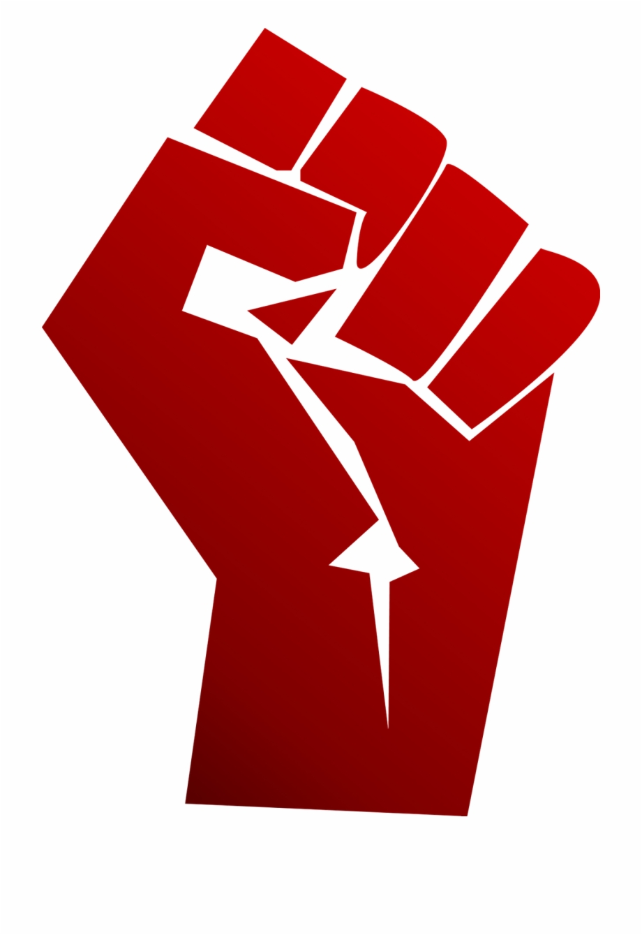 High Quality Black power fist red Blank Meme Template