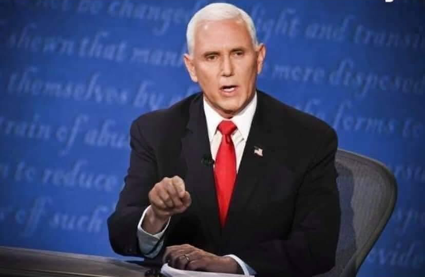 Mike pence talking Blank Meme Template