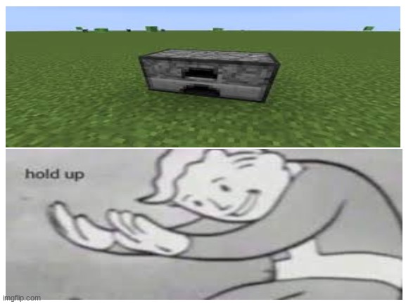 Lolwut | image tagged in blank white template,cursed image,minecraft,fallout hold up | made w/ Imgflip meme maker