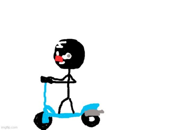 Just going on scooter ride | image tagged in blank white template | made w/ Imgflip meme maker
