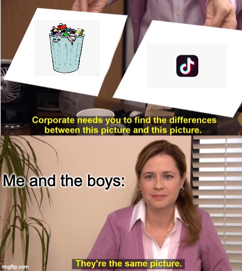 They're The Same Picture | Me and the boys: | image tagged in memes,they're the same picture | made w/ Imgflip meme maker