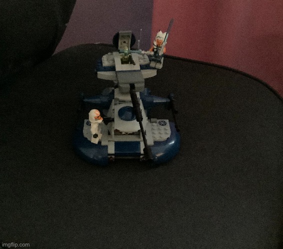 AAT with ahsoka and her clones | image tagged in lego star wars,clone wars,star wars | made w/ Imgflip meme maker