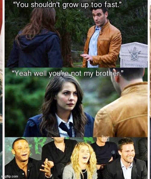 Thea Queen combacks | image tagged in arrow | made w/ Imgflip meme maker