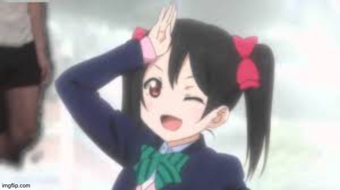 Nico nico nii! | image tagged in nico nico nii | made w/ Imgflip meme maker