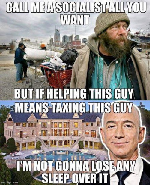 taxeation is theft, y would u tax a job creator, reduce his taxes to zero maga | image tagged in maga,taxation is theft,taxes,jeff bezos,repost,socialism | made w/ Imgflip meme maker