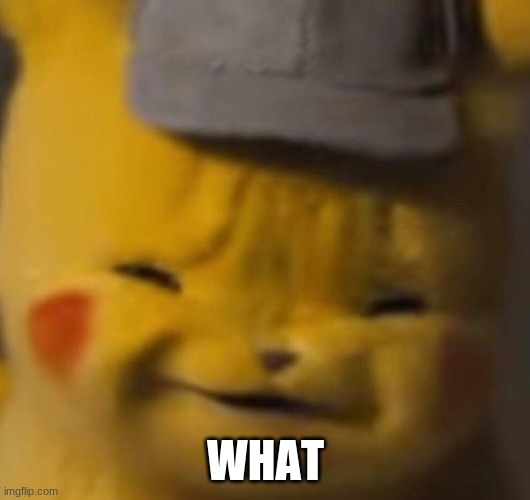Pika | WHAT | image tagged in pika | made w/ Imgflip meme maker