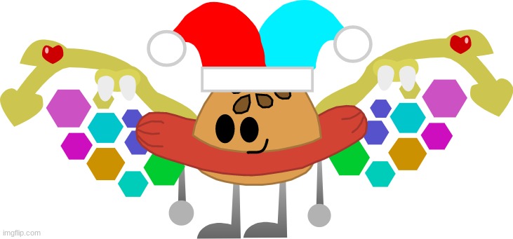 Weenie Burger just put on a jester hat just to fit his wings | image tagged in weenie burger,dannyhogan200 | made w/ Imgflip meme maker
