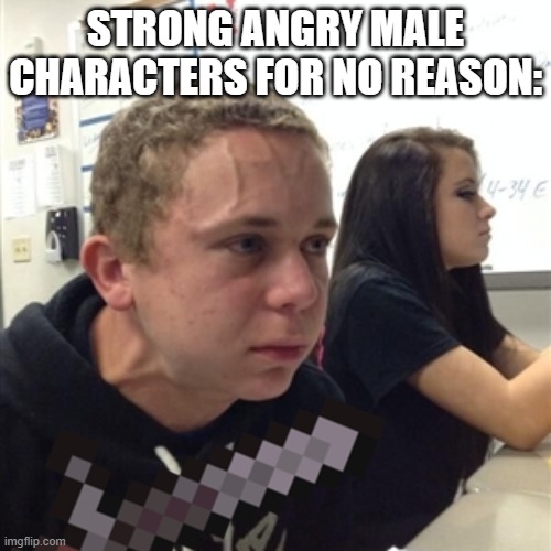 Anime Monsters | STRONG ANGRY MALE CHARACTERS FOR NO REASON: | image tagged in muscles | made w/ Imgflip meme maker