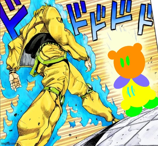 Nitro's ready to kick his ass | image tagged in jojo's walk,memegamer3 | made w/ Imgflip meme maker